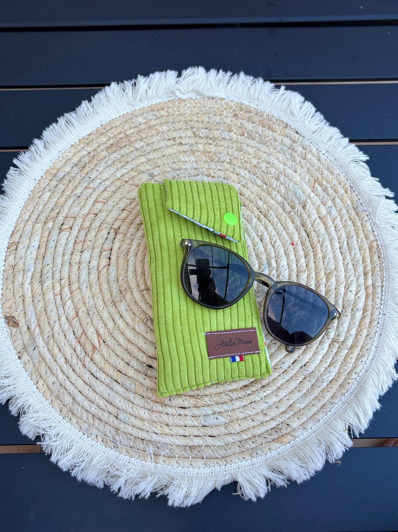 Étui à lunettes - Vert Citron