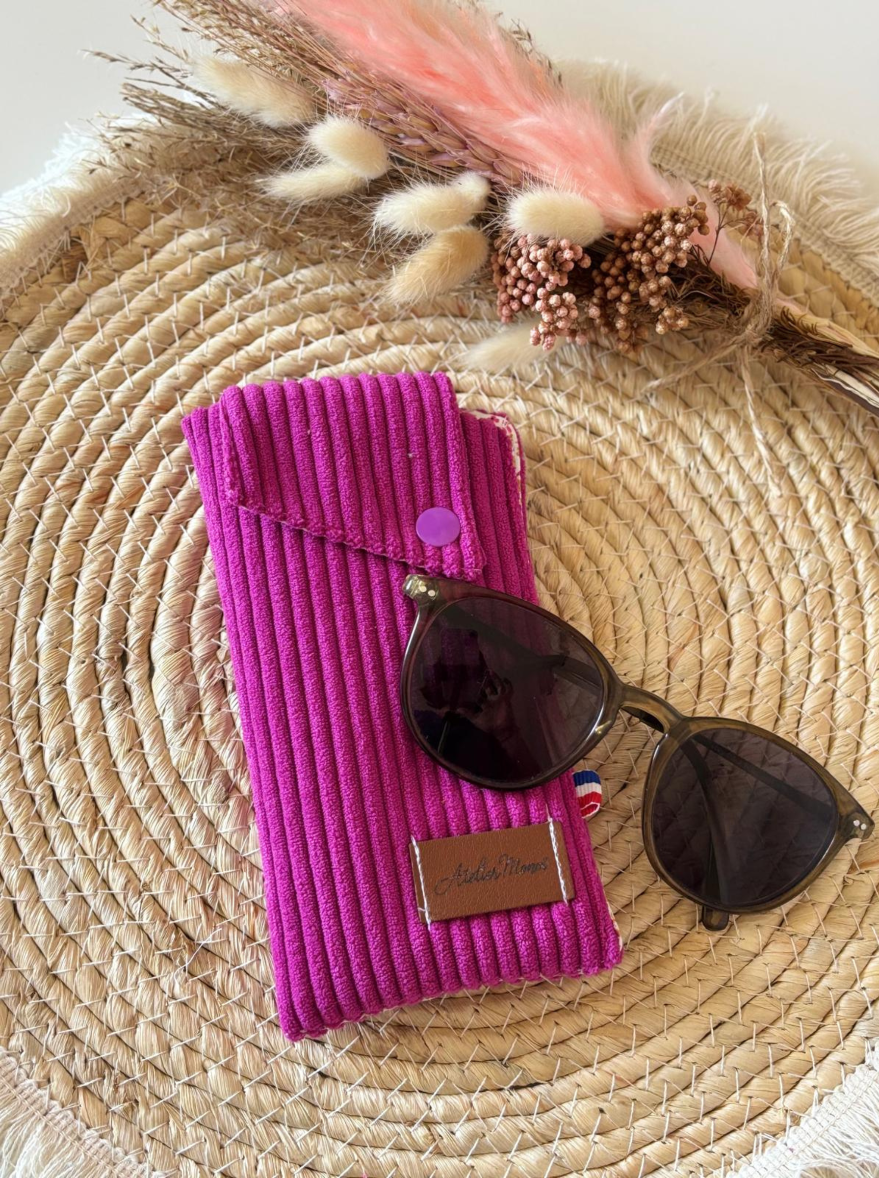 ÉTUI À LUNETTES - ÉTIQUETTE CUIR