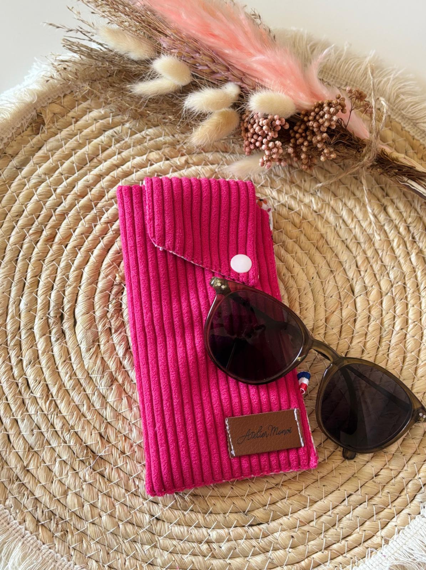 ÉTUI À LUNETTES - ÉTIQUETTE CUIR