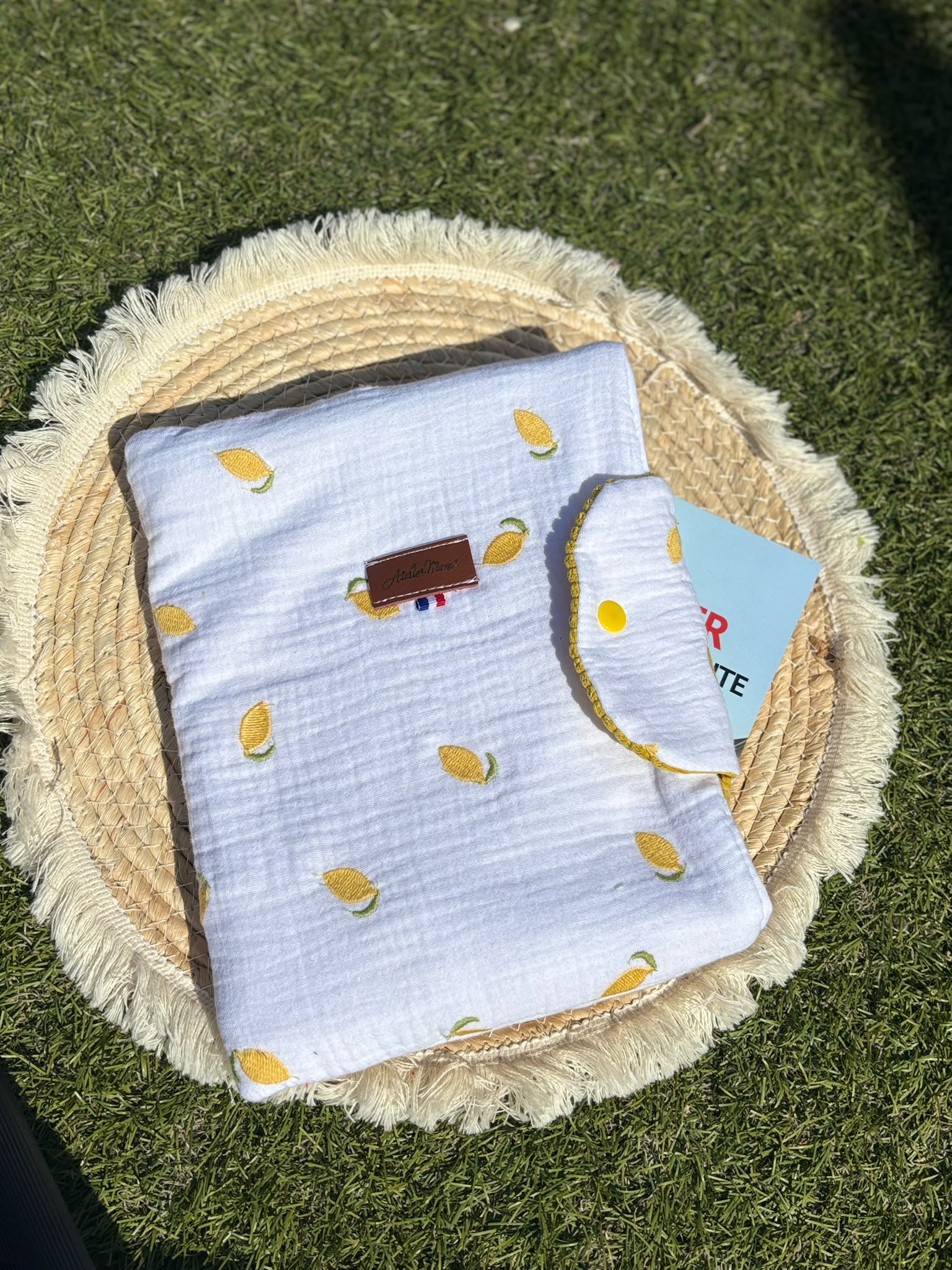 Pochette à Livre - Citrons