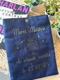 Housse à livre - Maître (Bleu Marine) 1