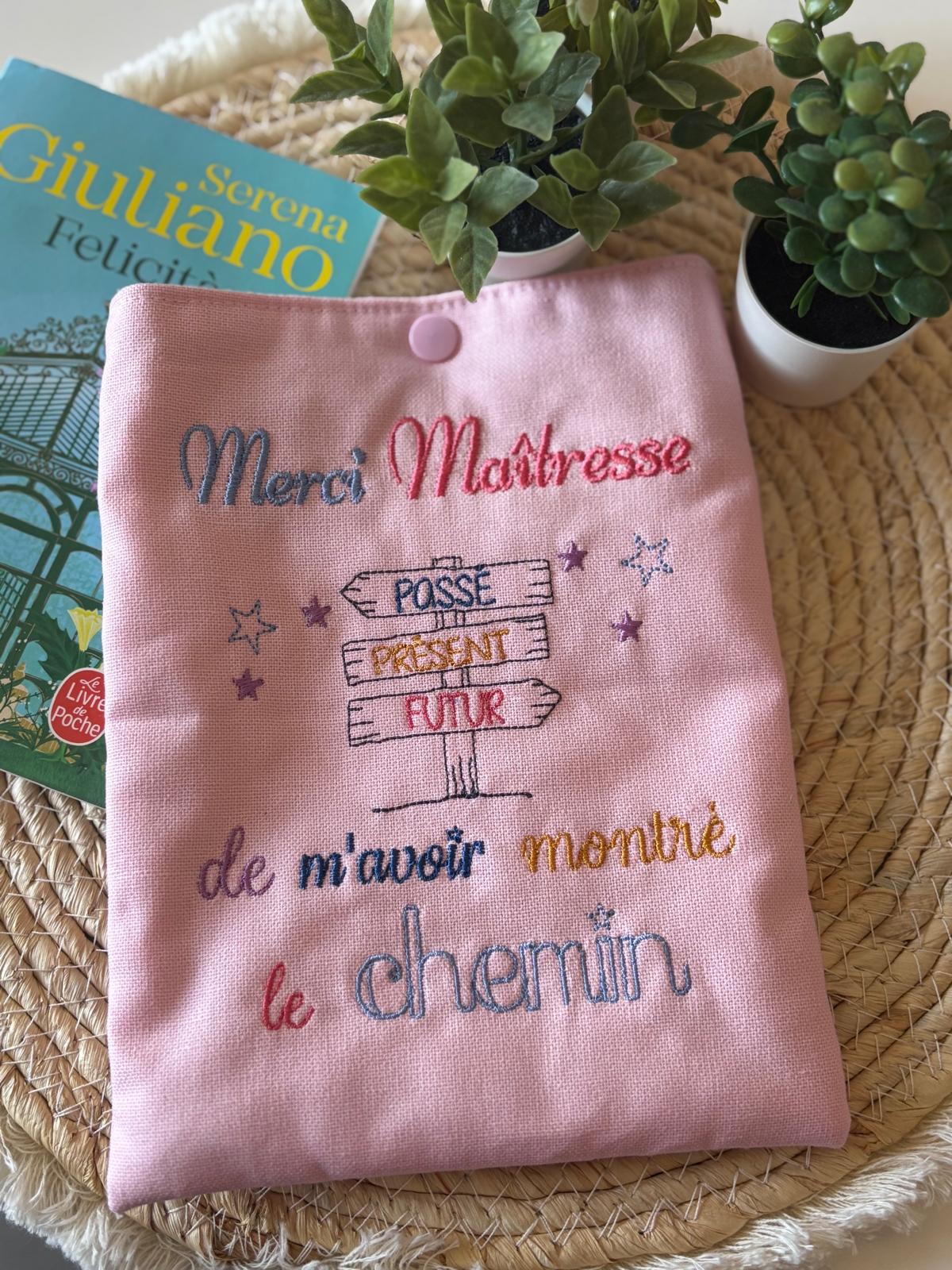 Housse à livre - Maîtresse (Rose Pâle)
