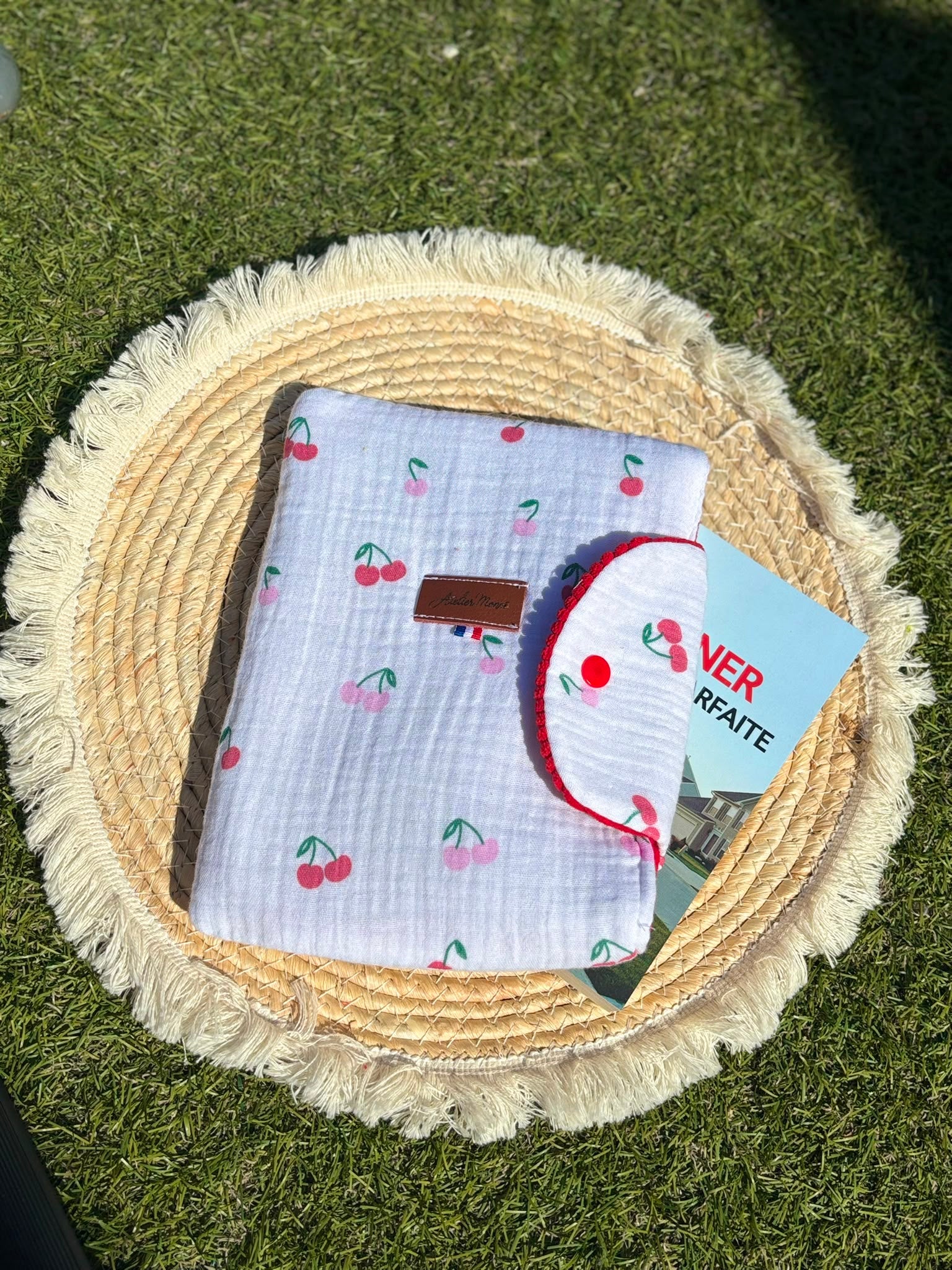 Pochette à Livre - Cerises