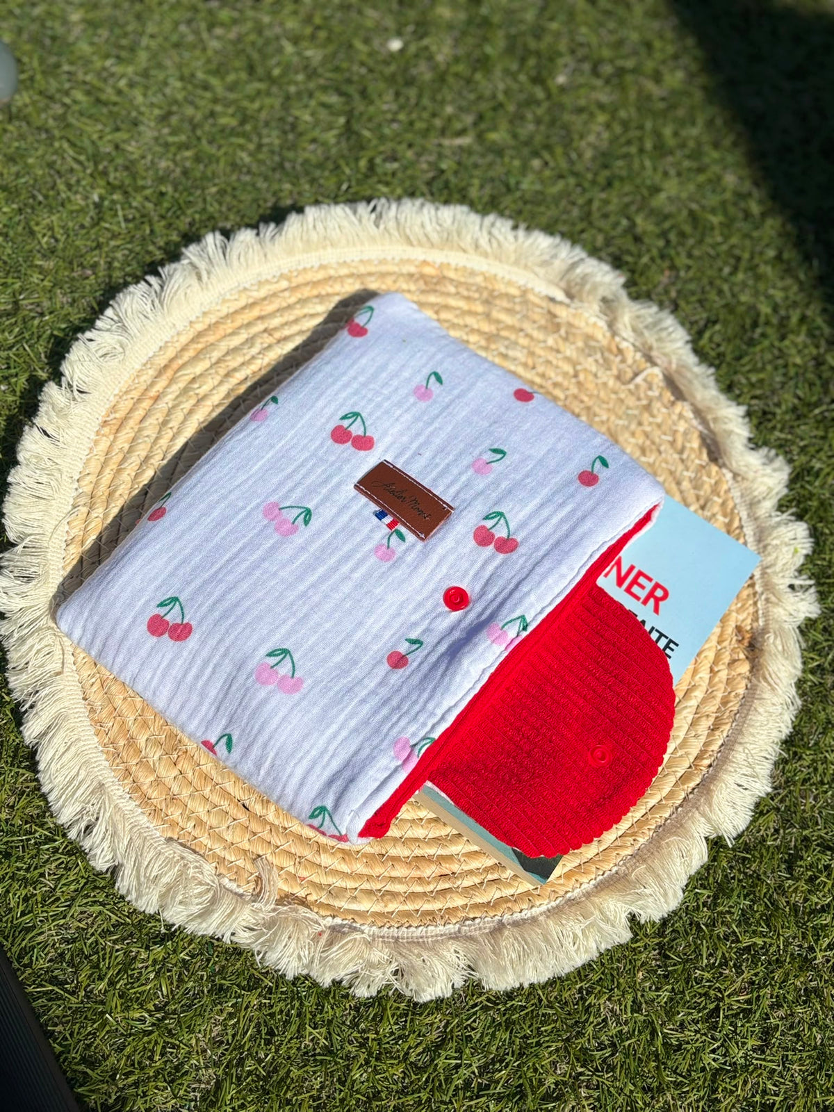 Pochette à Livre - Cerises