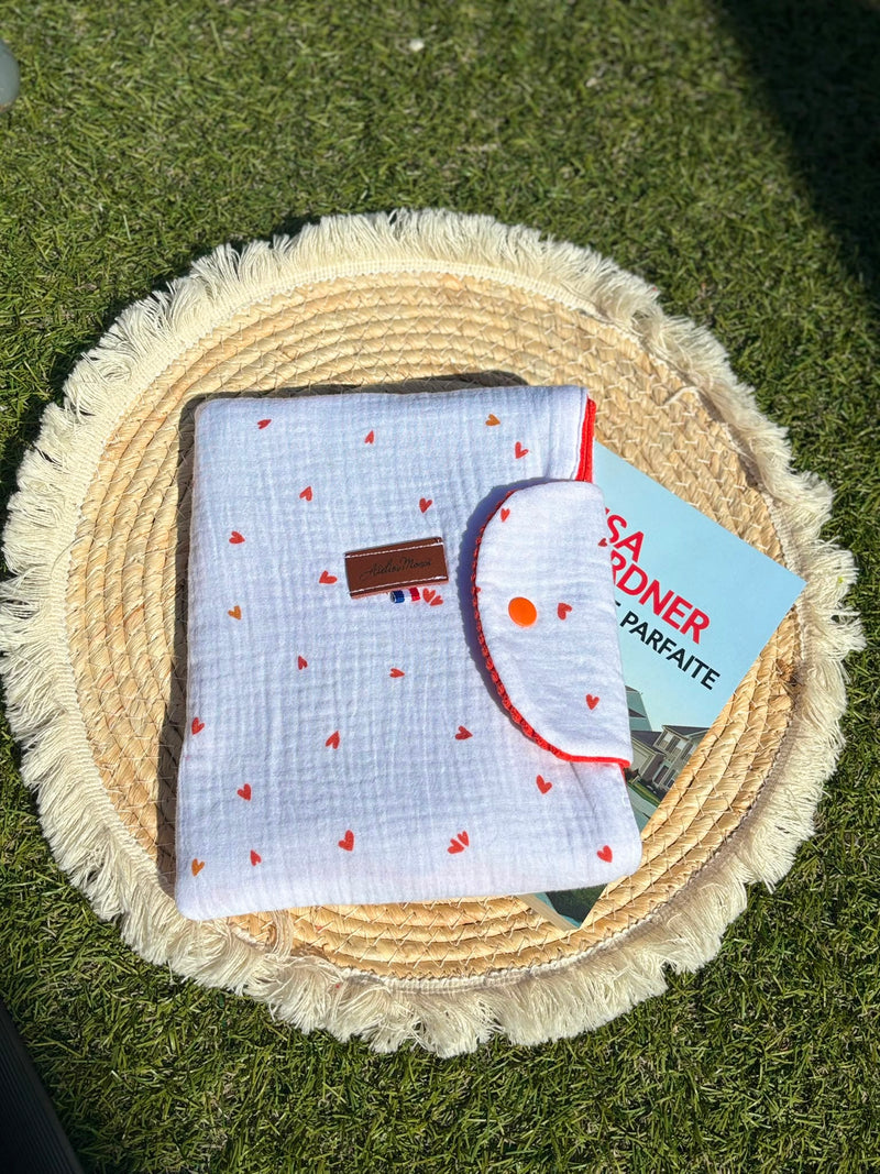 Pochette à Livre - Cœurs
