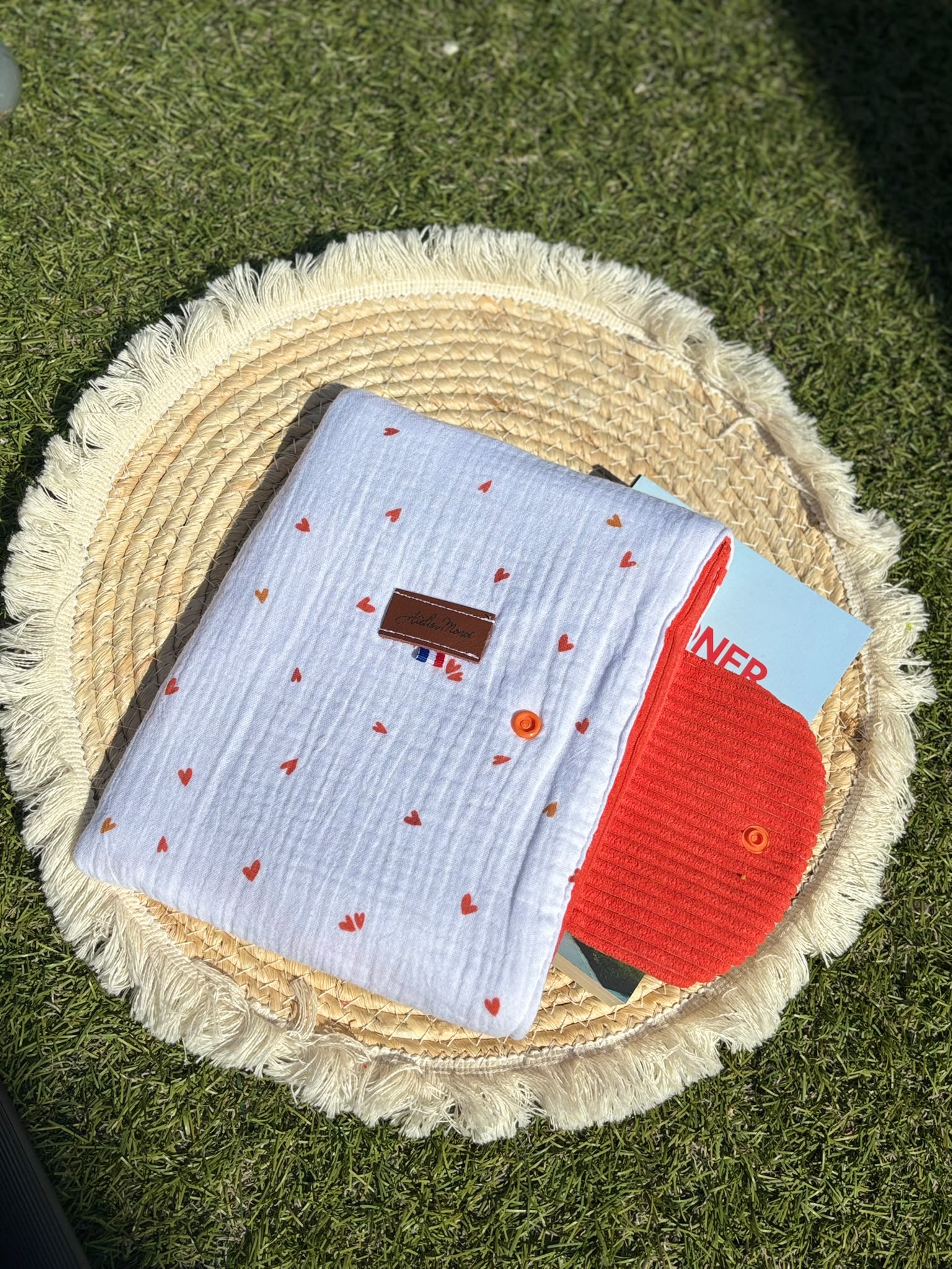 Pochette à Livre - Cœurs